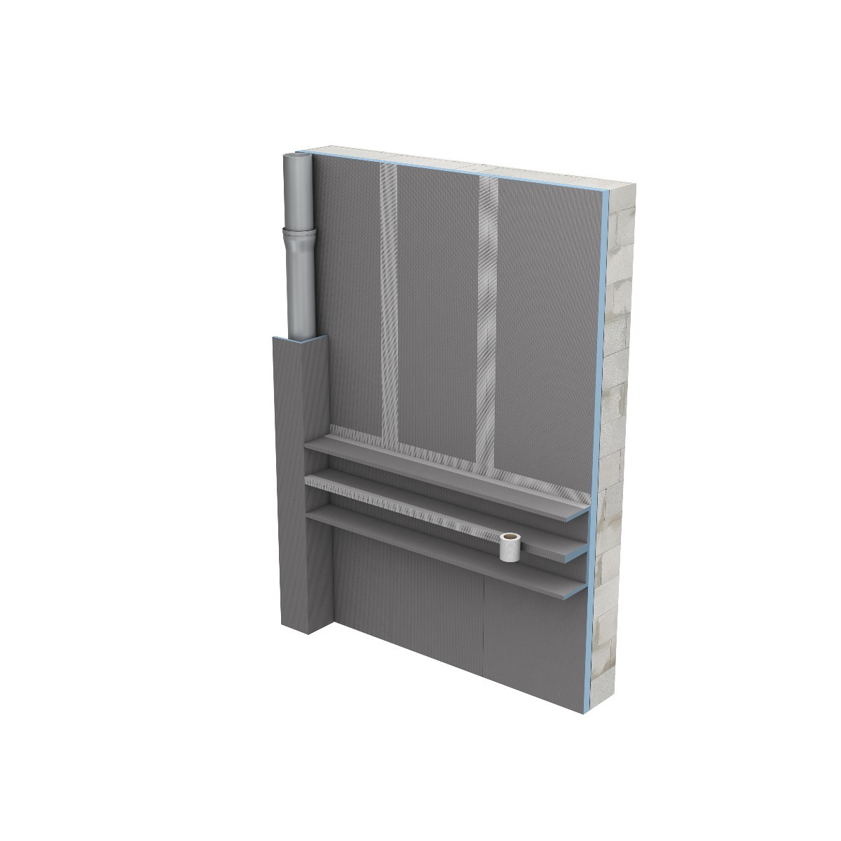 wedi Mensolo U 2600mm - Image 2