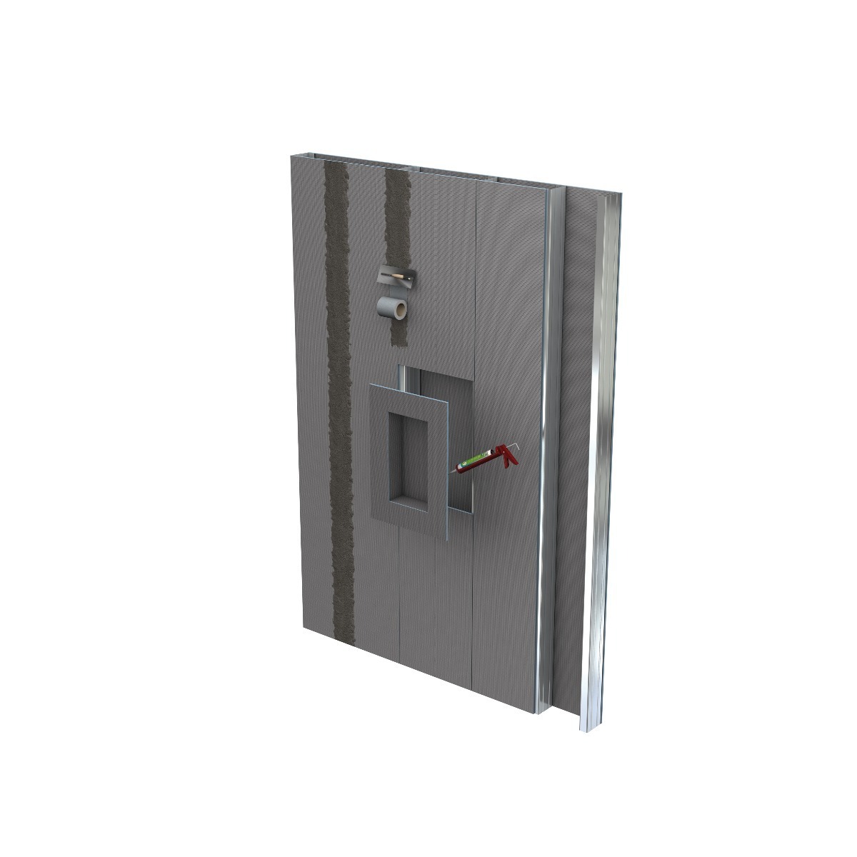 wedi Sanwell Niche 20/40 frame flange 12