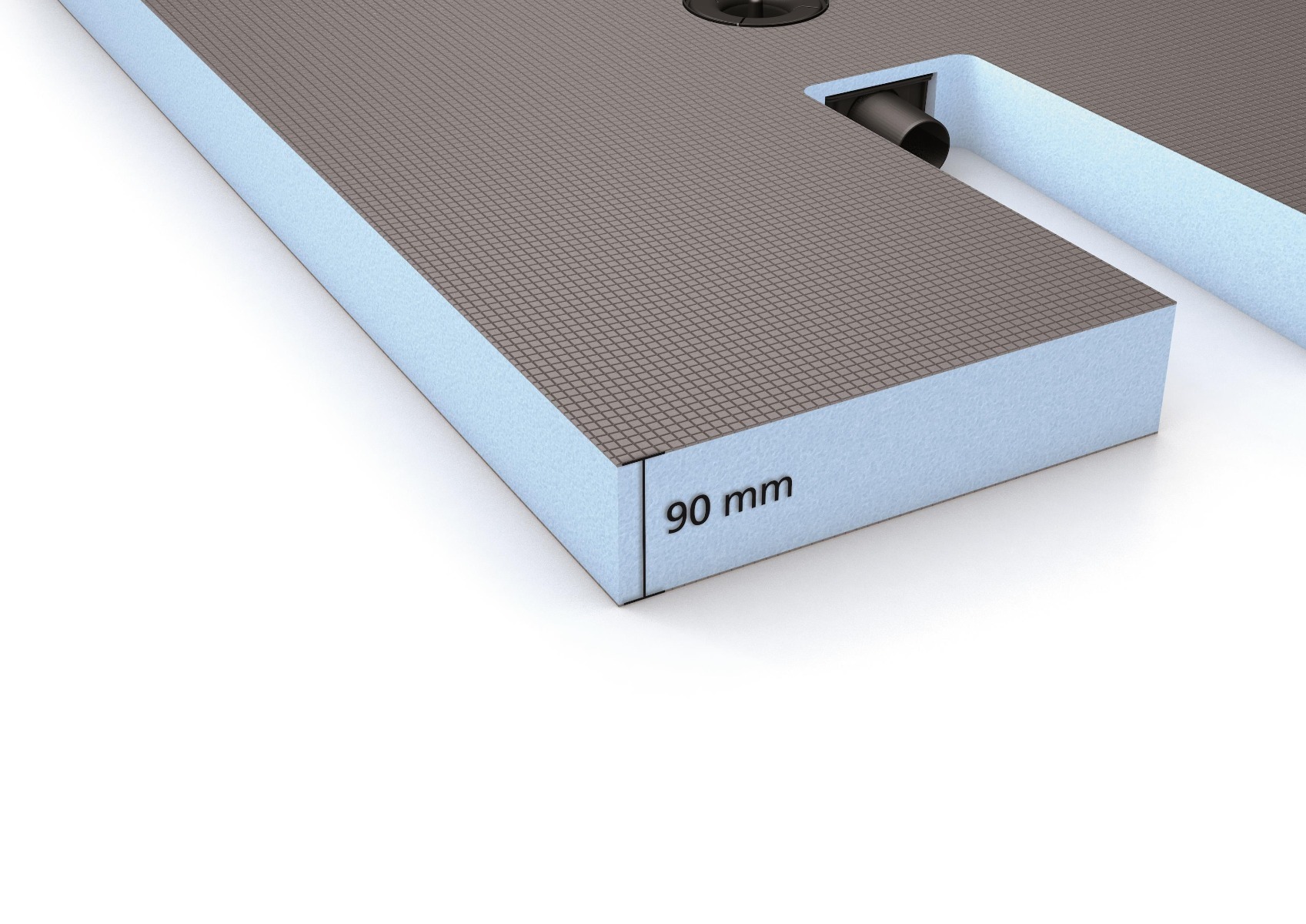 central drain 1200x1200x90mm