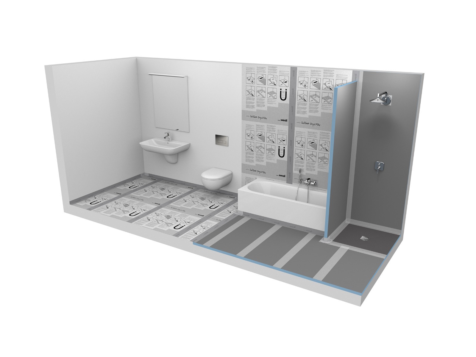 Wedi Subliner Dry & Flex 15m x 1m - Image 2